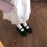 ラフメリージェーンローファー / Rough Maryjane Loafer (2colors)