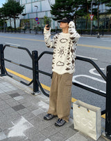 No.0448 sun & cloud mohair KNIT (3color)