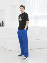 バンディングワンタックスウェットパンツ / P004 BANDING ONE TUCK SWEAT PANTS_BLUE