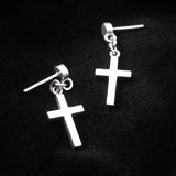 ナイーブクロスD-2シルバーイヤリング / Naive Cross-D2 silver earring (4593052352630)