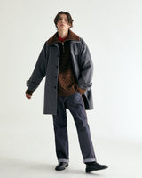 UNISEX WOOL RAGLAN HIDDEN COAT M - TWILL GRAY (6636060672118)