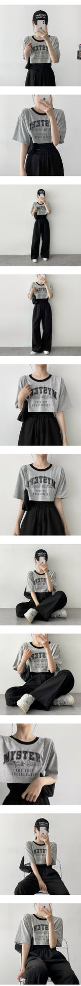 Sleeveless Layered Short-Sleeved T-Shirt