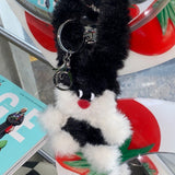Black rabbit keyring