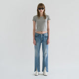 フロントスリットローデニム / FRONT SLIT LOW DENIM