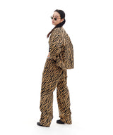ZEBRA TWILL PANTS (BROWN)