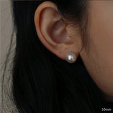 14Kゴールド スワロフスキーパールピアス/14K Gold Swarovski Pearl Earring (10mm + 14k gold clutch)