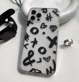 ブラックグラフィティフォーンケース / Black Graffiti Phone Case