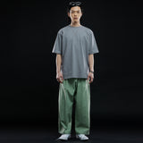 ワンタックワイドフィットパンツ/ONE TUCK WIDE FIT PANTS-LIGHT KHAKI