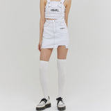DENIM COLOR MATCHING STITCH SKIRT (6682521108598)