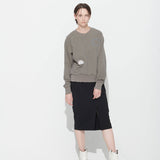[UNISEX] FLORRA DEMAGE SWEATSHIRT, DIMGREY (6632604926070)