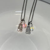 0059 [REDVELVET PICK] Crystal teddy necklaces
