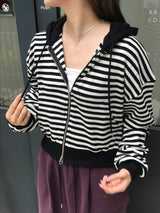 Camila stripe zip up
