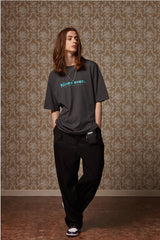 Basic logo tee - Charcol (4622113079414)