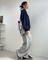 アンフッテッドシャーリングスリットロングスカート / Unfooted shirring slit long skirt