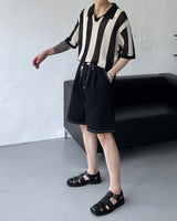OA クロッフルカラーニットウェア / OA Croffle Collar Knitwear (4 colors)