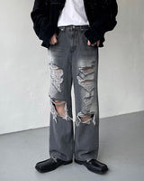 ダークブルービンテージワイドデニム / TR2423 Dark Blue Vintage Wide Denim (XS ~ L)