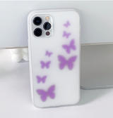 ブラーパープルバタフライフォーンケース / Blur purple Butterfly Phone Case