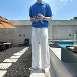 ケーブル３ボタンカラーニット