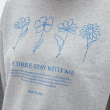 Flower Hand Graphic Sweatshirt [GREY] (6674519523446)