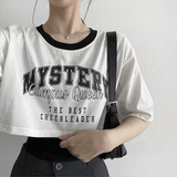 Sleeveless Layered Short-Sleeved T-Shirt
