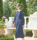 Pipping Pintuck Dress (6643557400694)