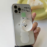 Merry Winter - Happy Winter Snow Couple Phone Case Bead Tok Set 