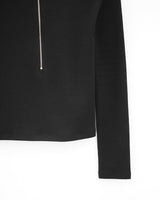 ロングジップTシャツ / long zip t-shirt