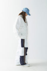 ビッグロゴカラーバーシティジャケット/BSR2223FWJK025 BIG LOGO COLLAR VARSITY JACKET CREAM
