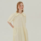 セーラーカラーロングドレス / SAILOR COLLAR LONG DRESS_LEMON