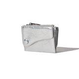 DOT Saddle Keyring Coin & Card Wallets silver