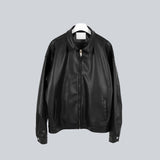 ビーガンレザージップアップジャケット / Vegan Leather Zip up Jacket