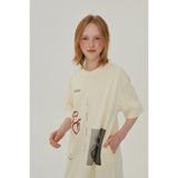 グラフィックジャージマキシドレス / GRAPHIC JERSEY MAXI DRESS_CREAM