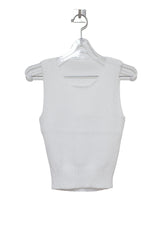 バックニットスリーブレス / Back Point Knit Sleeveless (3 colors)