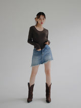アーリーリブドTシャツ / Early Ribbed T-shirt (3color)