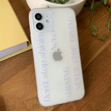 シャイニングレタリングブルーフォーンケース