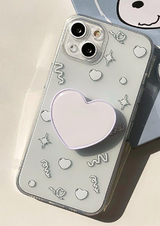 グルーミングパーティーホワイトフォーンケース / Grooming Party White Phone Case