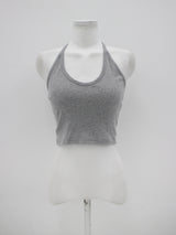 クロップドホルターネックスリーブレス / Cropped halterneck sleeveless (3color)