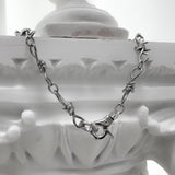 10mm トローン リンク ネックレス / [BLESSEDBULLET]10mm thron link  necklace_vintage silver