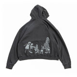 headache hoodie (washed black) (4602058506358)