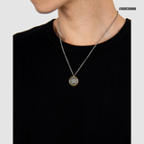 < AKMU LEE CHANHYUK Wear > CIRCLE RING NECKLACE (6690773598326)