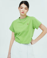 ソリッドローマンタイポTシャツ/SMALL ROMAN TYPO LOGO TSHIRT-OLIVE GREEN
