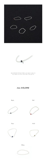 オンリーシルバーチェーンリング / Only Silver Chain Ring (White)