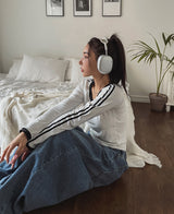 ディズダブルラインベルベット長袖