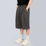 2タックコットンバルミューダパンツ / Two Tuck Cotton Bermuda Pants
