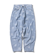 SMILE PATTERN DENIM PANTS (6565140398198)