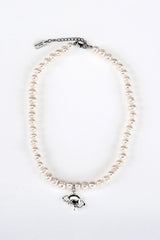 Emblem Pearl Necklace