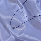 layered string necklace