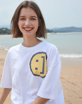 【OUTLET】SM:]E プリントオーバーサイズTシャツ WHITE