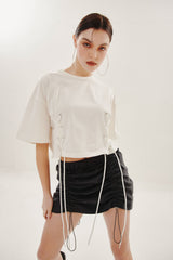 シャーリングミニスカート/SHIRRING MINI SKIRT