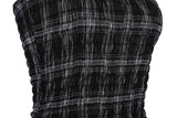 スモッキングドレープドレス/DOZI - Smocking Draped Dress _ Black
